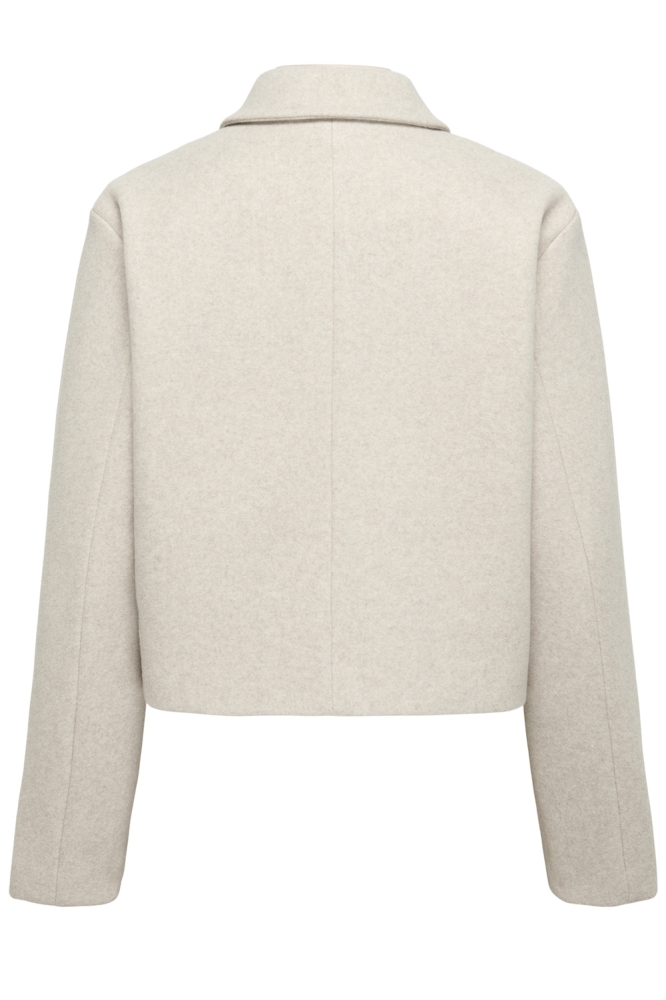 ONLVELA ZIP SHORT JACKET OTW 15359339 PUMICE STONE/MELANGE